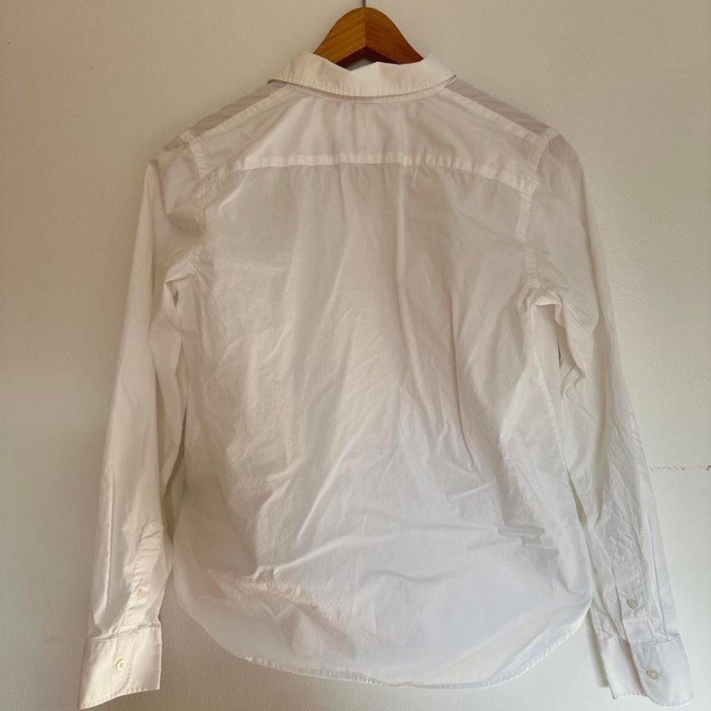 Vintage Lauren Ralph Lauren White Crest Button Down Shirt Preppy Academia Size S - Picture 4 of 7